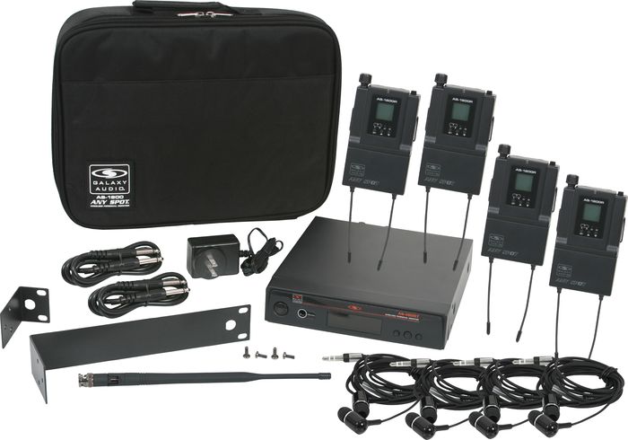 Galaxy Audio AS-1800 Any Spot Wireless Personal Monitor Band Pack Freq. Code B3