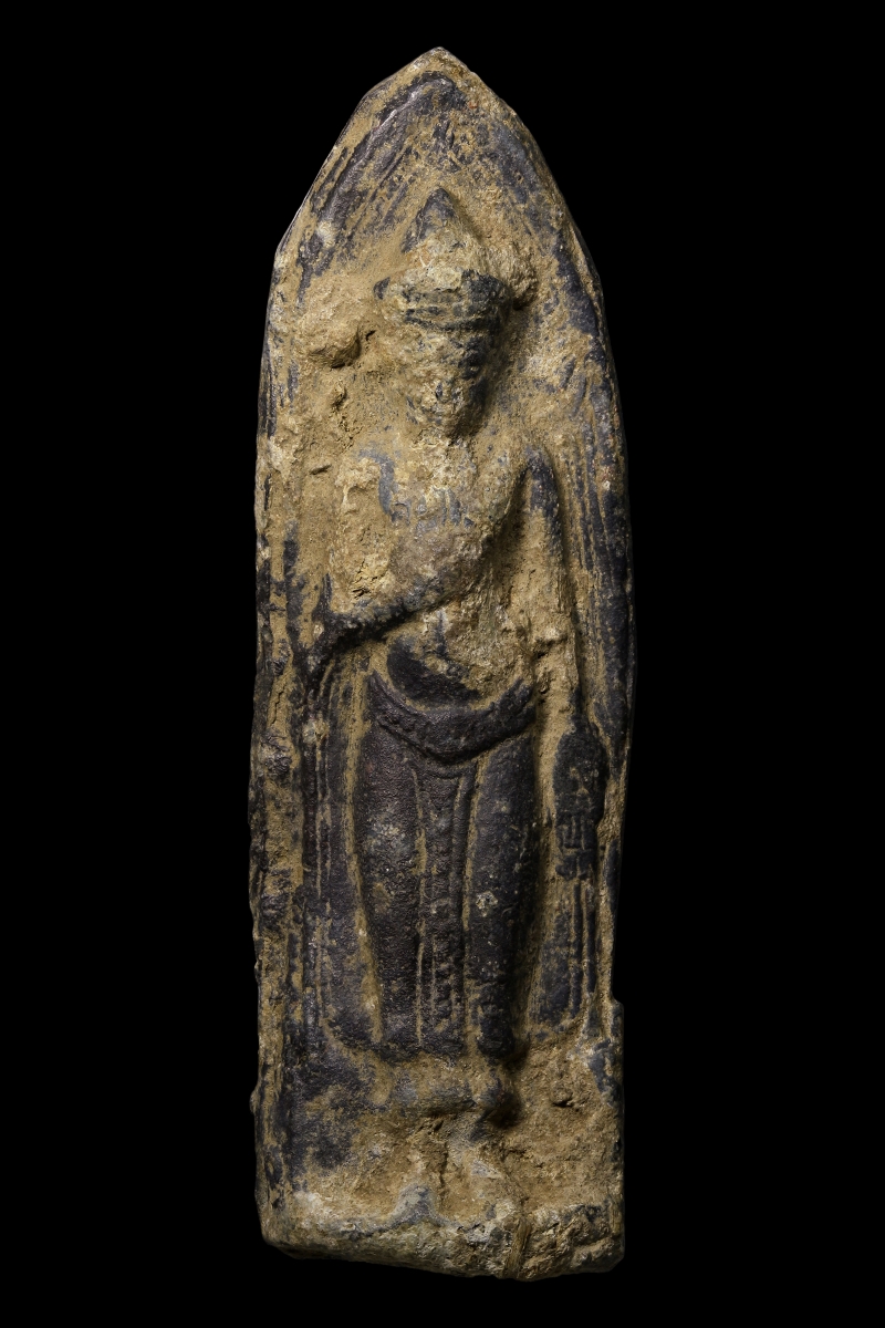 พระร่วงยืน หลังร่องรางปืน สนิมแดง จ.สุโขทัย