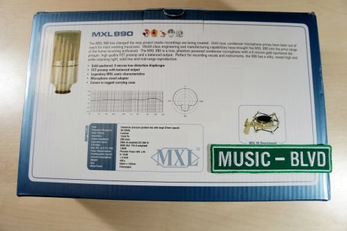 MXL 990 Condenser Microphone with Shockmount