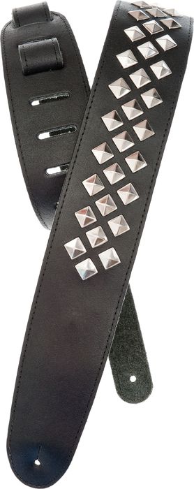 Planet Waves Leather Guitar Strap with Diamond Studs