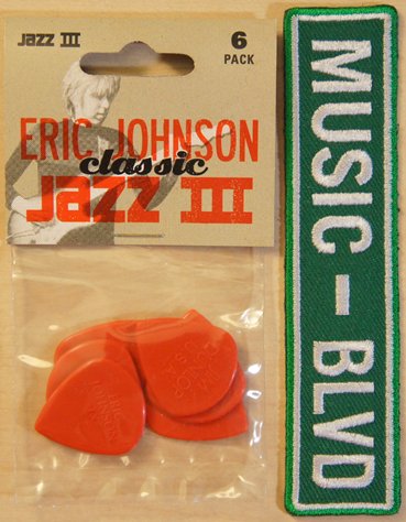 Dunlop Eric Johnson Classic Jazz III Guitar Pick 6-Pack