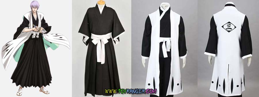ชุดคอสเพลย์ Bleach Costume: Ichimaru Gin 3rd Captain (M,แท้)