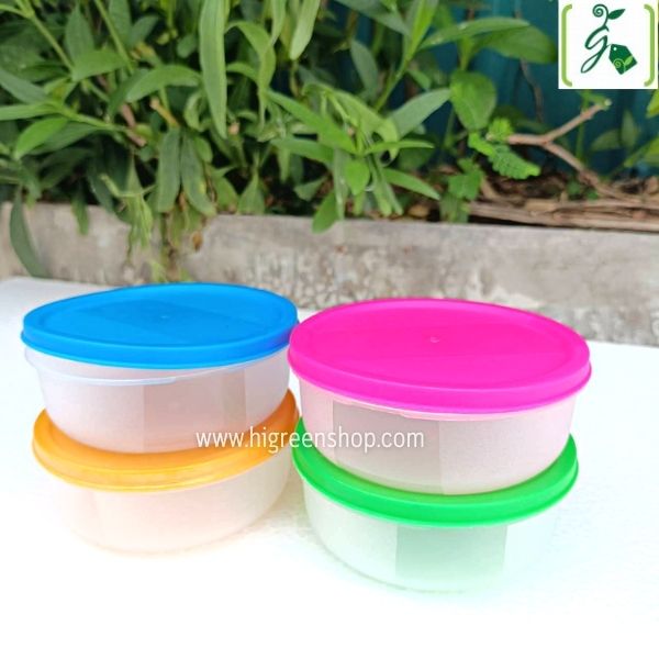 กล่องพลาสติกจิ๋ว (เหลี่ยม 4 ชิ้น + กลม 4 ชิ้น / ชุด)