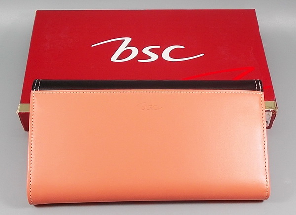 กระเป๋าสตางค์ bsc ส้มปูน-ดำ ใหม่ แท้