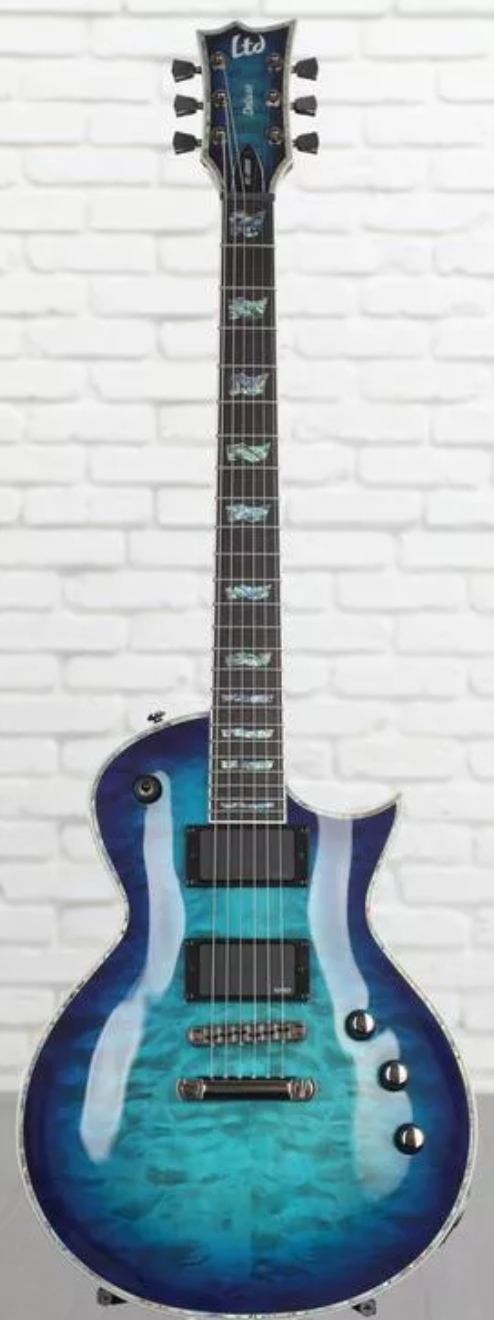 ESP LTD EC-1000 QM Electric Guitar - Violet Shadow - Sweetwater Exclusive