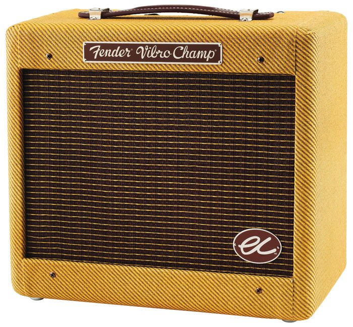 Fender Eric Clapton EC Signature Vibro-Champ 5W 1x8 Hand-Wired Tube Guitar Combo Amp Tweed