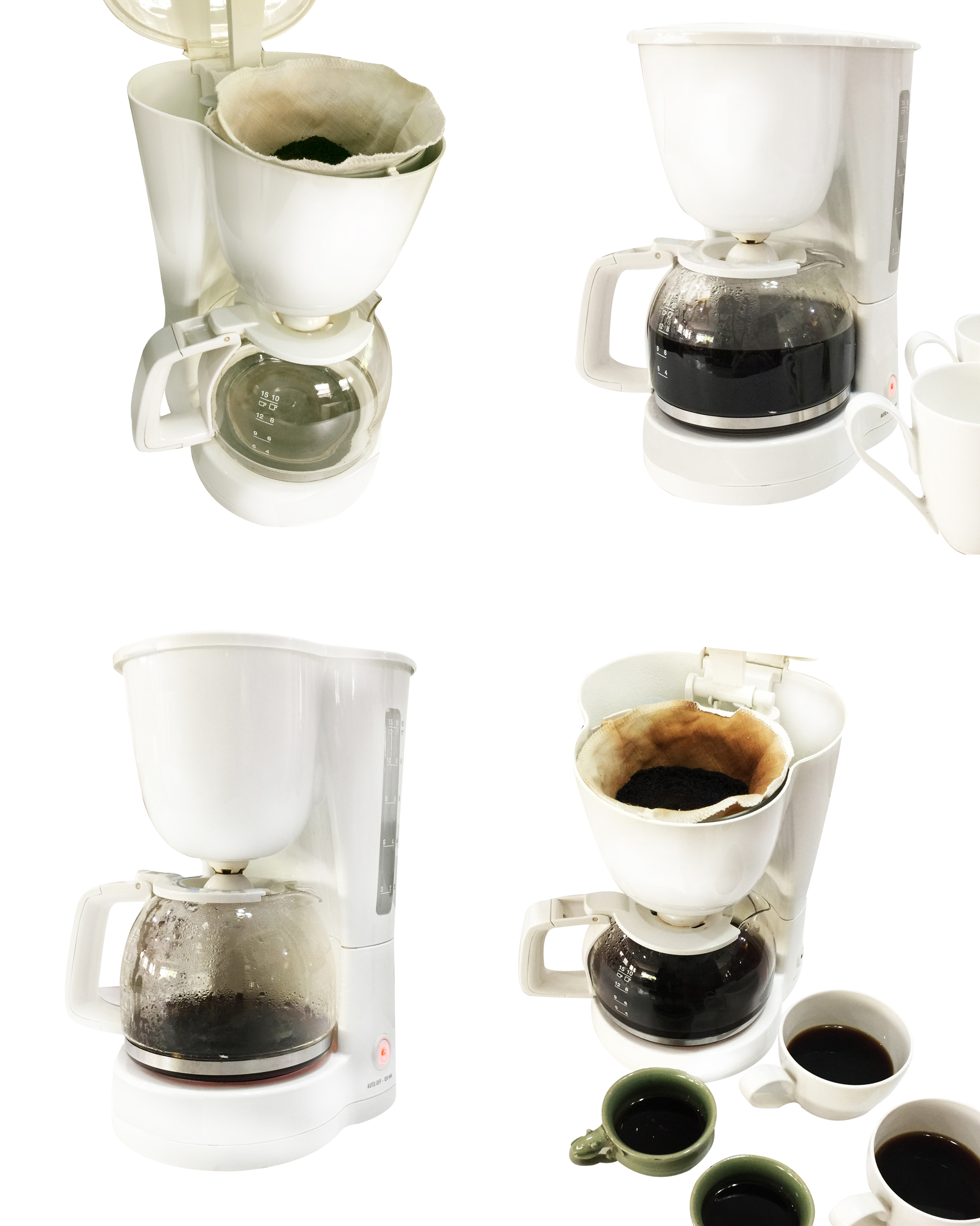 ที่กรองกาแฟดริป-สด #4 แบบ 2 ชั้น สำหรับแก้วกาแฟดริป Melitta, เครื่องชงกาแฟไฟฟ้า ที่ใช้กรองแบบตูดตัด