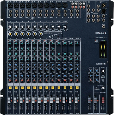 Yamaha MG166C-USB 16 Channel USB Mixer With Compression