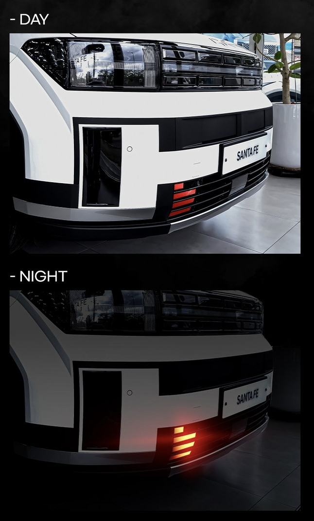 สติกเกอร์กันชนหน้า Hyundai SANTA FE Hybrid ฮุนได ซานตา เฟ่