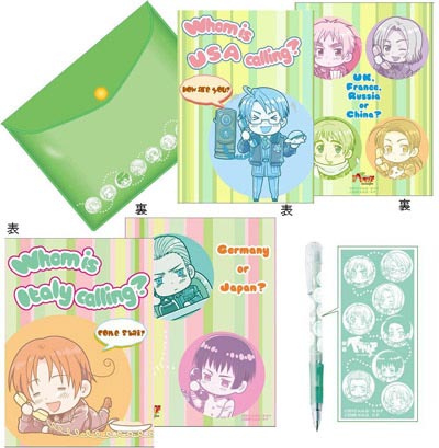 ชุดเครื่องเขียน Hetalia Axis Powers (แท้)