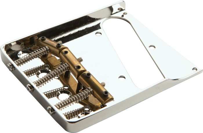 Joe Barden Pickups American Standard Tele Bridgeplate and Saddle Kit Nickel