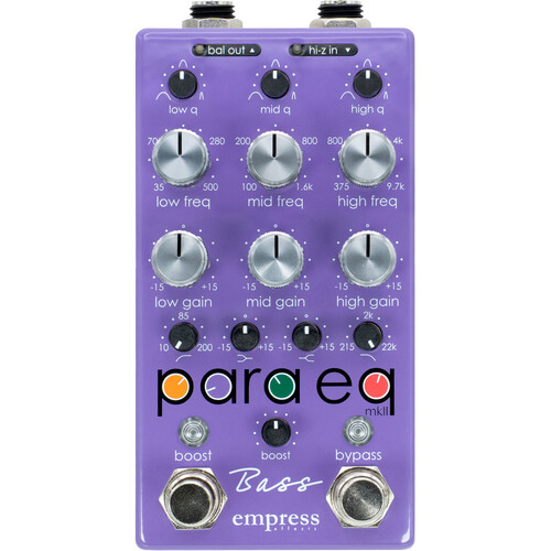 Empress Effects Bass ParaEq Parametric 3-Band Equalizer Pedal
