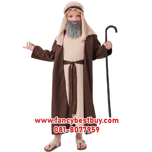 ชุดเด็กเลี้ยงแกะ Shepherd หรือ ชุดประจำชาติอาหรับ Arabic Costume มีขนาด S 115-125, M 125-135, L 135-150, XL 150-165