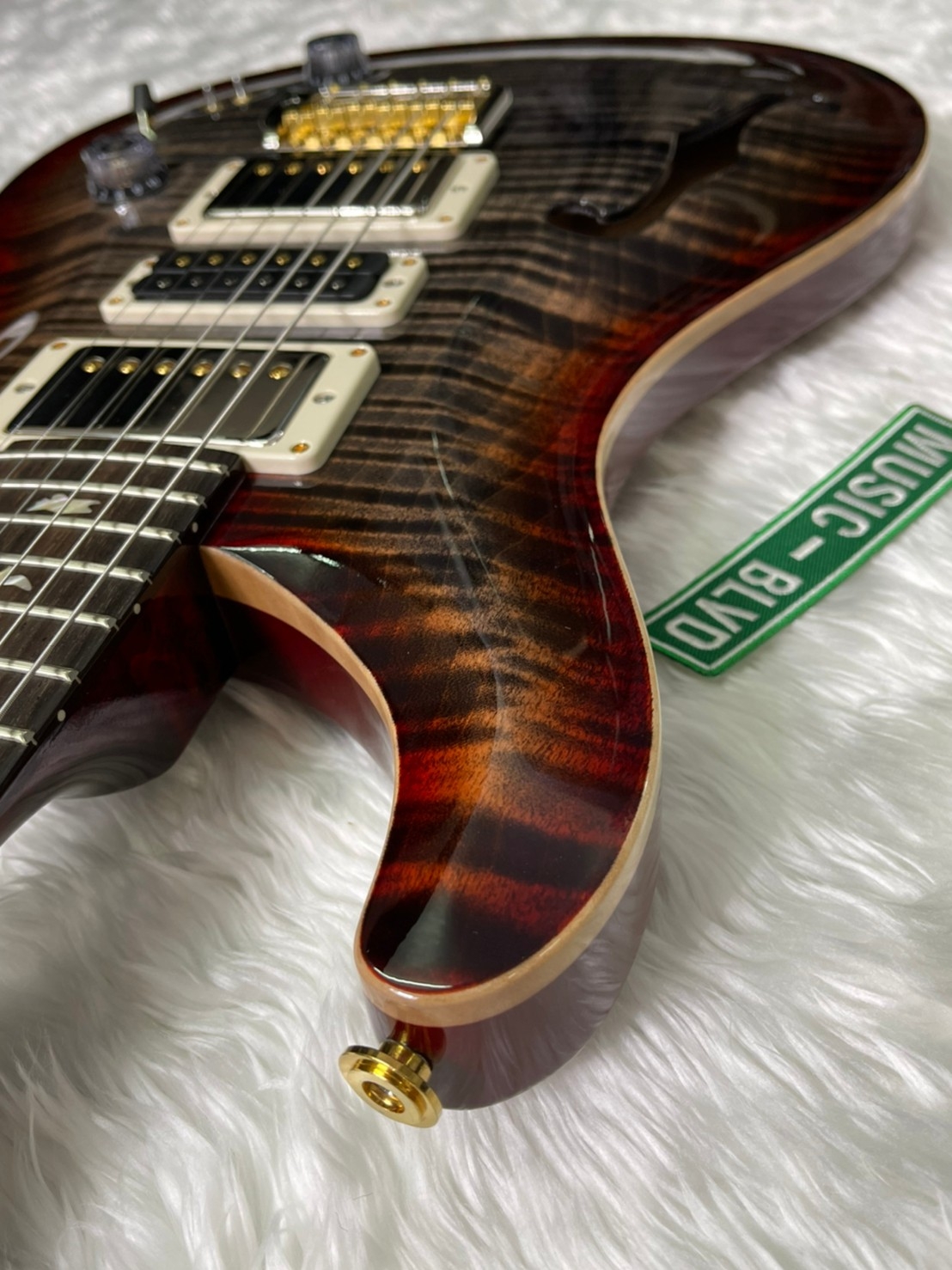 PRS Wood Library 10 Top Special 22 Flame Neck Brazilian Rosewood Charcoal Cherry MB Exclusive