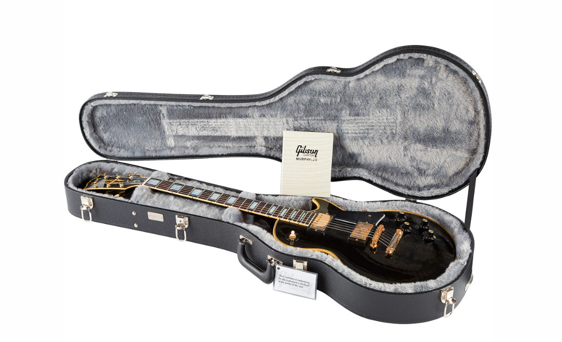 Gibson Custom Murphy Lab 1968 Les Paul Custom Reissue Ultra Light Aged Electric Guitar Ebony