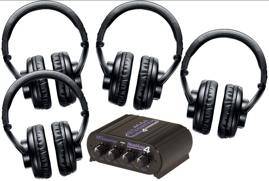 Shure SRH440 Four Pack w/ HeadAMP 4 Headphone Amp