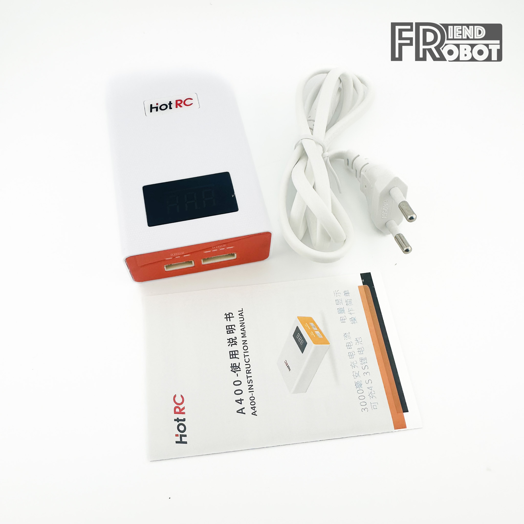เครื่องชาร์จแบตเตอรี่ HotRC A-400 40W สำหรับแบตเตอรี่ Lipo 11.1V/14.8V