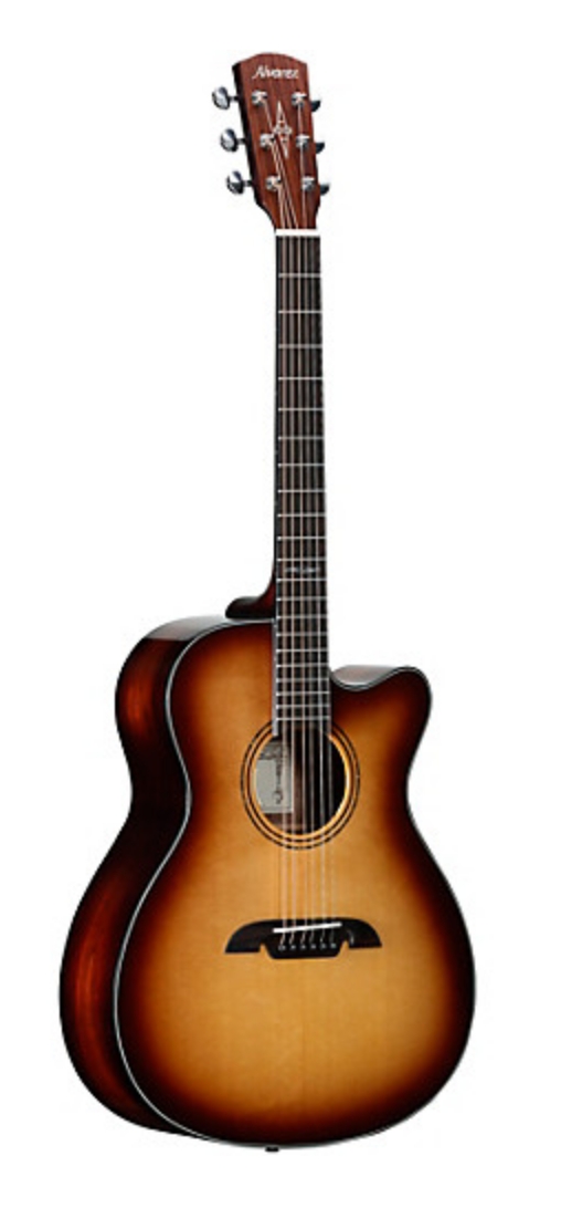 Alvarez Artist Series AF770CESHB OM Acoustic-Electric Guitar Shadow Burst