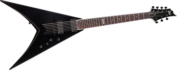 ESP LTD LV307 7-String Electric Guitar Black Satin