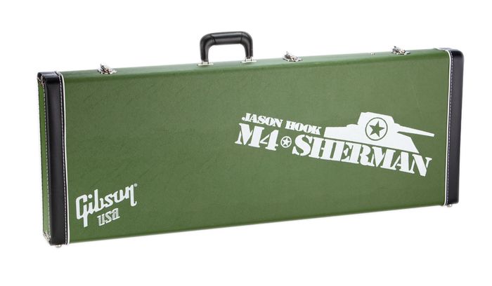 Gibson Jason Hook M-4 Sherman Explorer Electric Guitar Alpine White with Green Stripes