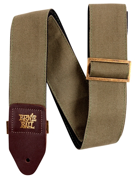 Ernie Ball Canvas Strap Olive Canvas
