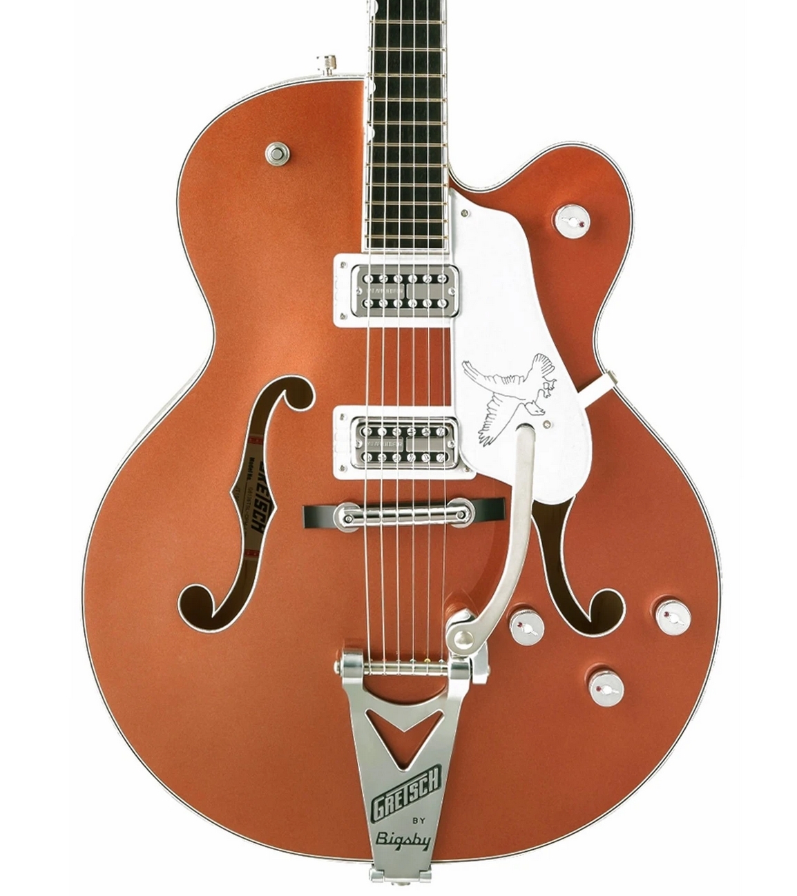 Gretsch G6136T Limited Edition Falcon with Bigsby Ebony Fingerboard Two-Tone Copper/Sahara Metallic