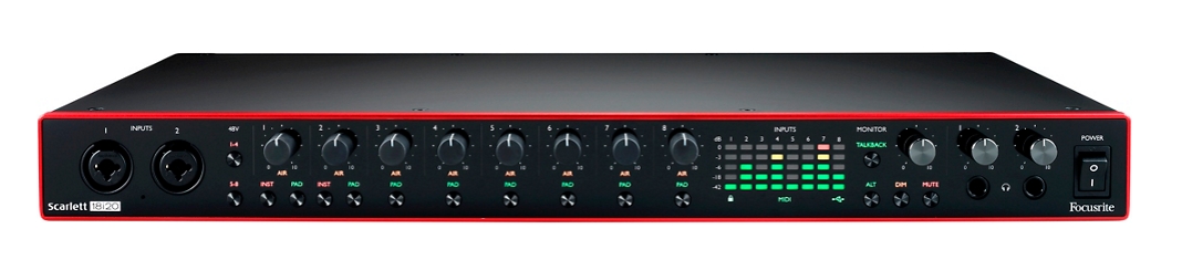 Focusrite Scarlett 18i20 18x20 USB Audio Interface (3rd Generation)