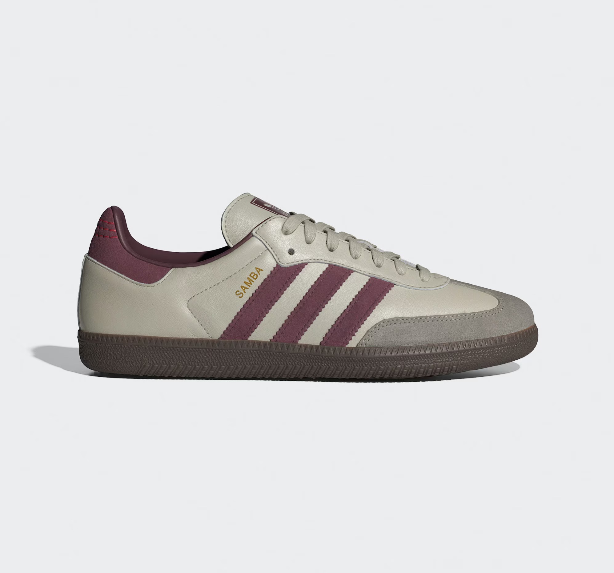 adidas Samba OG Putty Grey Maroon