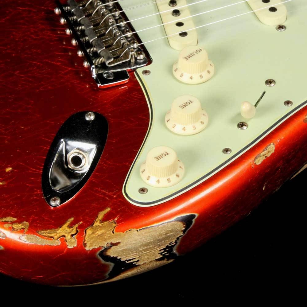 Fender Custom Shop 62 Stratocaster Heavy Relic - Candy Tangerine Over 3-Tone Sunburst