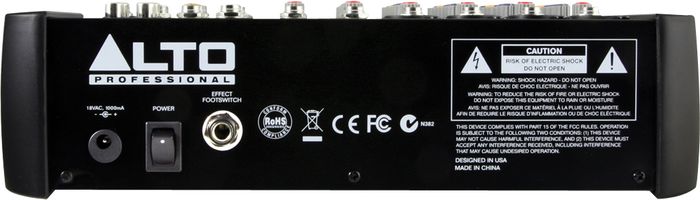 Alto Zephyr Series ZMX122FX 8-Channel Compact Mixer with Effects