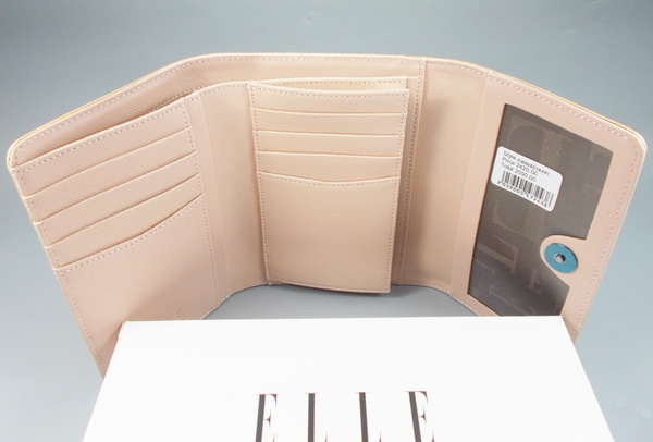 กระเป๋าสตางค์ ELLE เบจ ใหม่ แท้