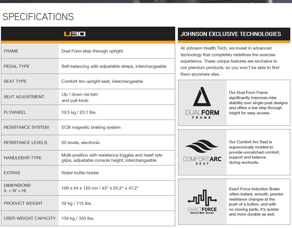 จักรยานนั่งปั่น Matrix Retail Upright Bike U30XR