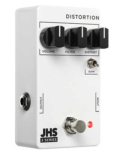 JHS Pedals 3 Series Distortion Effects Pedal White