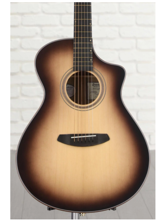 Breedlove Organic Artista Concert CE Acoustic-electric Guitar - Suede Burst Torrefied European Spruce/Myrtlewood