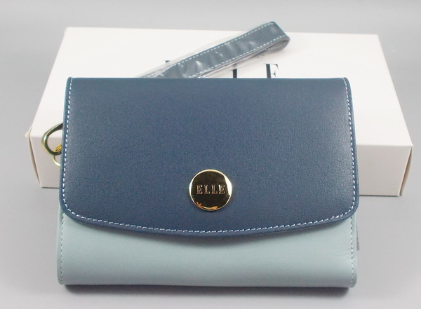 กระเป๋าสตางค์ ELLE ฟ้า-กรมท่า ใหม่ แท้