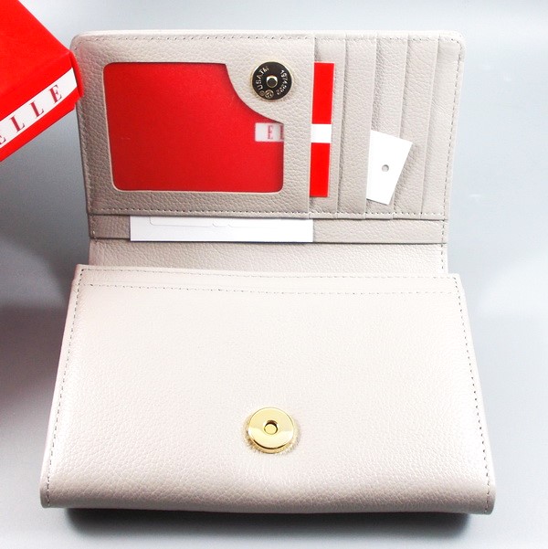 กระเป๋าสตางค์ ELLE เทา ใหม่ แท้