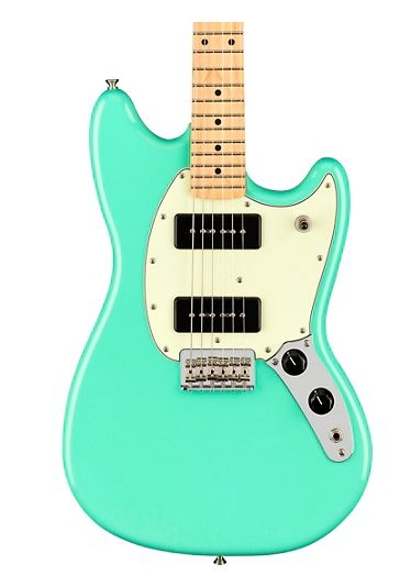 Fender Player Mustang 90 Maple Fingerboard Electric Guitar, Sea Foam Green Sea Foam Green