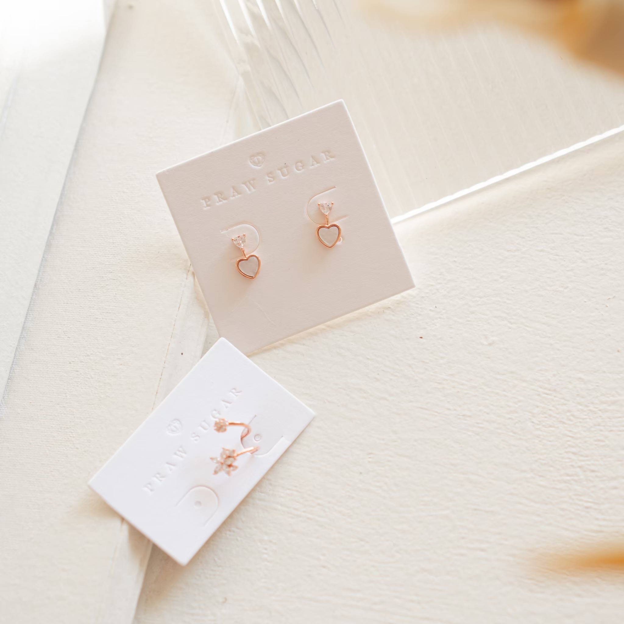 Wonderful Heart Earrings - ต่างหูหัวใจวันเดอร์ฟูล (ก้านต่างหูเงินแท้) (มี 3 สี)