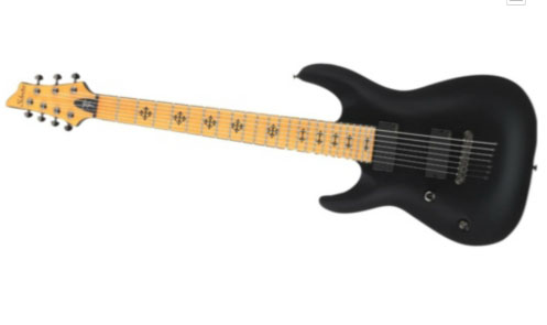 Schecter Guitar Research Jeff Loomis JL-7 7-String Left-Handed Electric Guitar Black