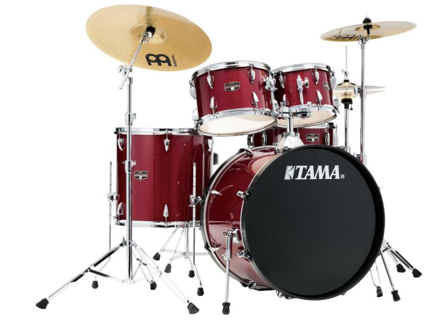 Tama Imperialstar IE52C 5-piece Complete Drum Set with Snare Drum and Meinl Cymbals