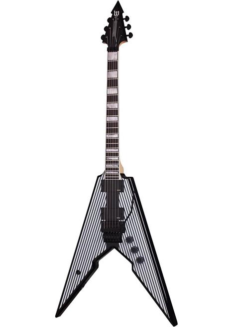 Wylde Audio Viking with Floyd Rose Electric Guitar - Black Pinstripes