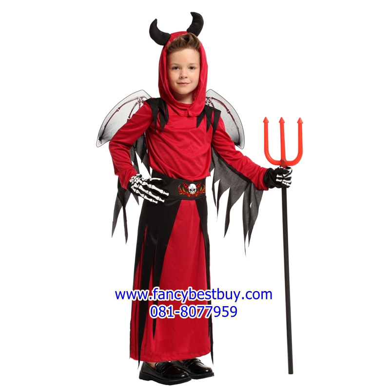 ชุดแฟนซีฮาโลวีน ชุดปีศาจ Red Devil สำหรับวันฮาโลวีน มีขนาด XL