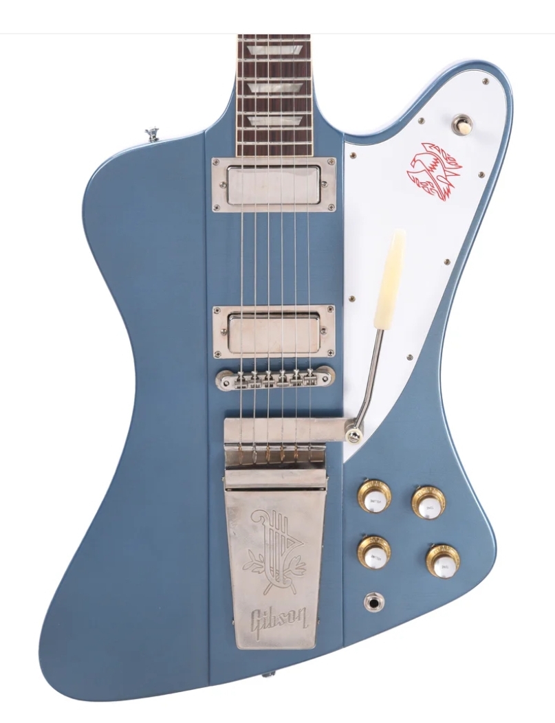 Gibson Custom Shop Murphy Lab 1963 Firebird V Pelham Blue Ultra Light Aged w/Maestro Vibrola