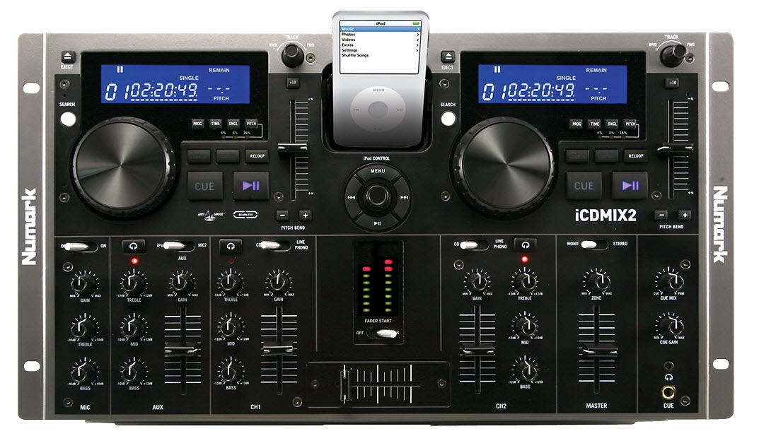 Numark iCDMIX 2 Dual CD Performance System with Universal Dock for iPod