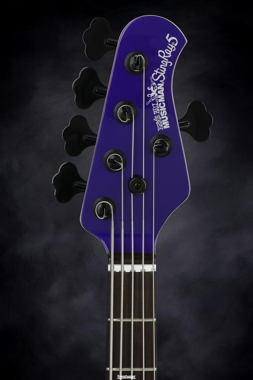 Ernie Ball Music Man Stingray 5 HH - Firemist Purple w/Matching Headstock, Rosewood Fingerboard