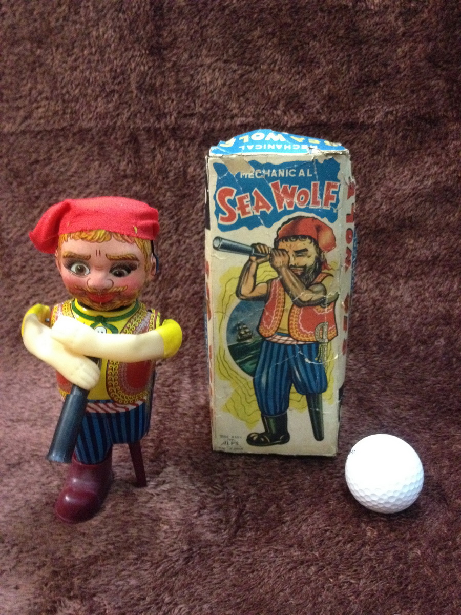 50s Alps Sea Wolf Pirate Mechanical Tin Toy