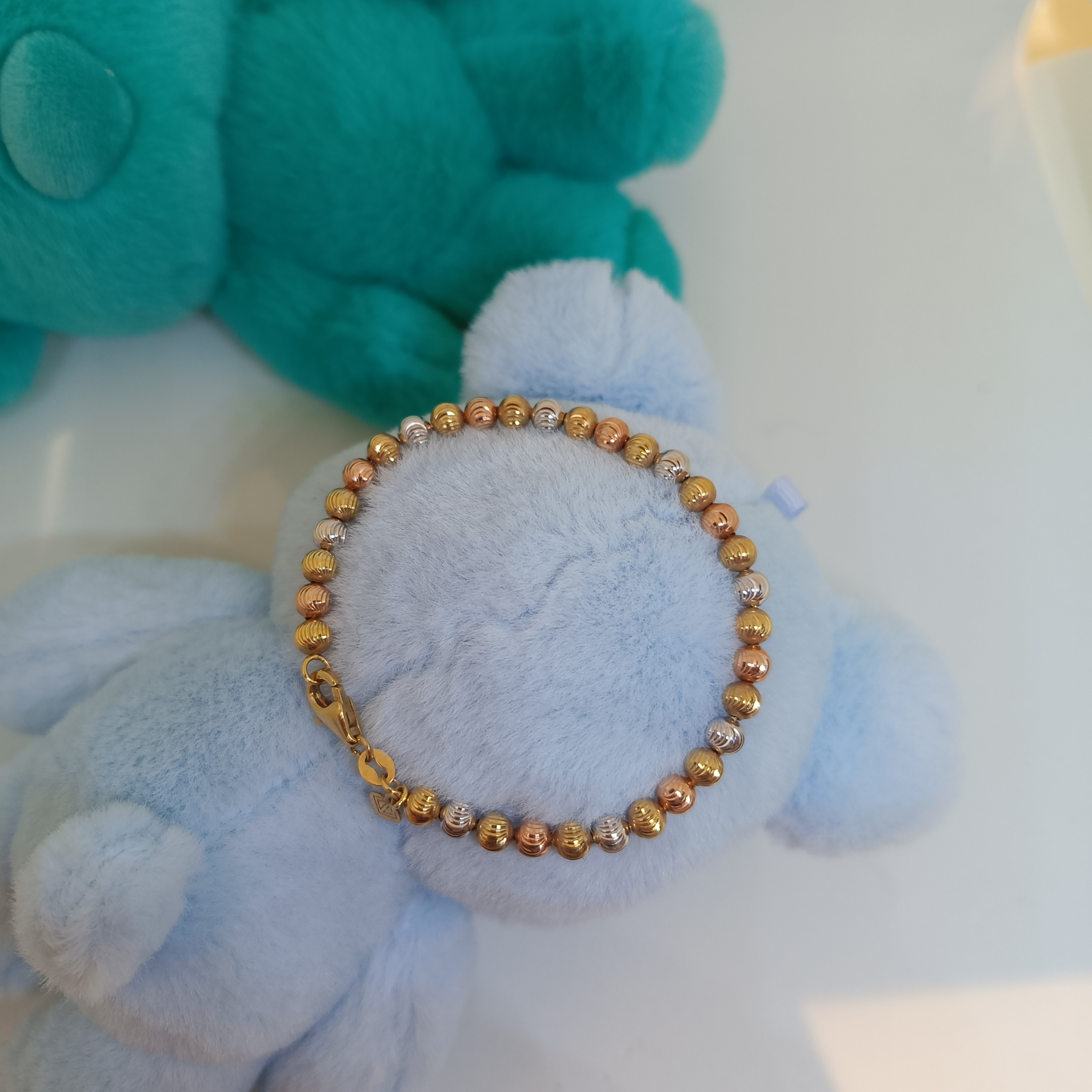 สร้อยข้อมืออิตาลี่ ลายลูกปัดก้นหอย 3กษัตริย์ สำหรับสุภาพสตรี