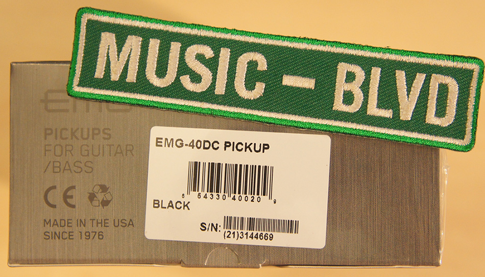 EMG EMG-40DC Dual Coil 5-String Active Bass Pickup(Black)