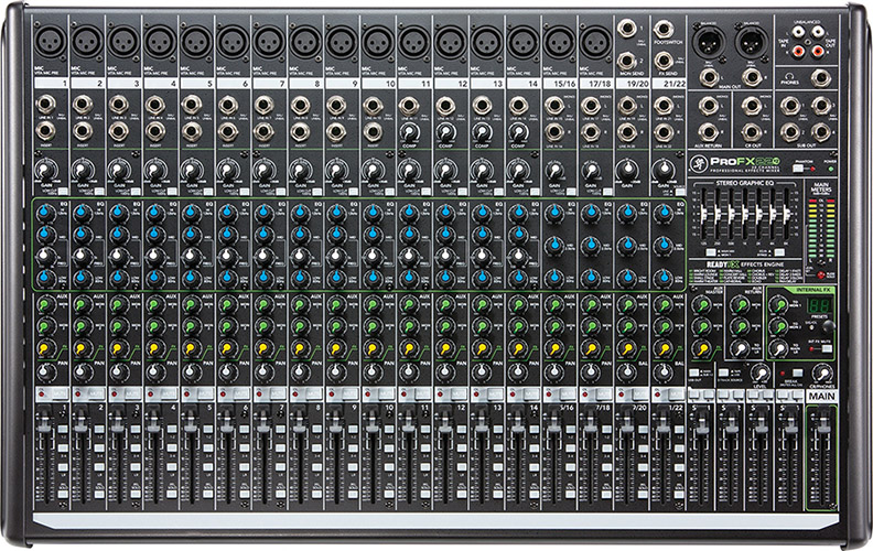 Mackie ProFX22v2 22-Channel 4-Bus FX Mixer with USB
