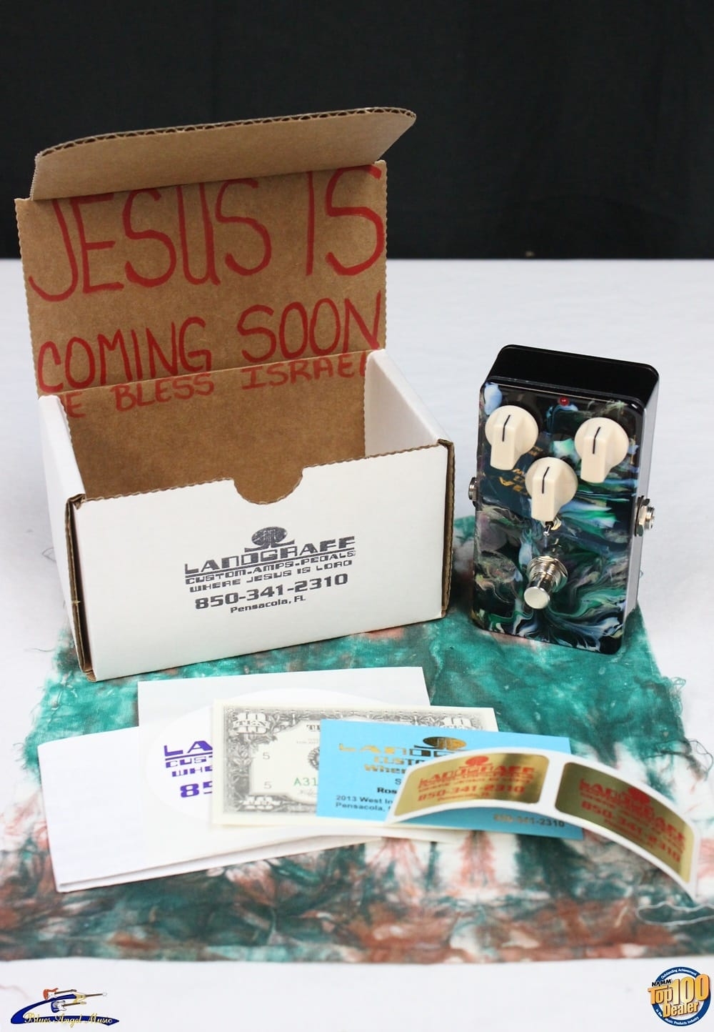 John Landgraff Dynamic Overdrive Pedal #2678, NEW, Hand wired, pt. to pt. #35892